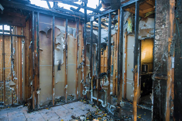 Professional Fire Damage Restoration technician working in Queen Creek, AZ